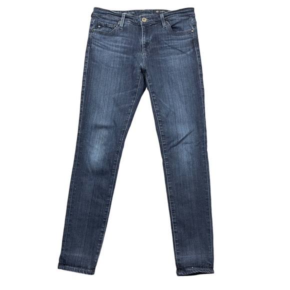 AG Adriano Goldschmied Jeans Leggings 28R Super Skinny‎ Zipper Denim Pockets - Picture 6 of 8